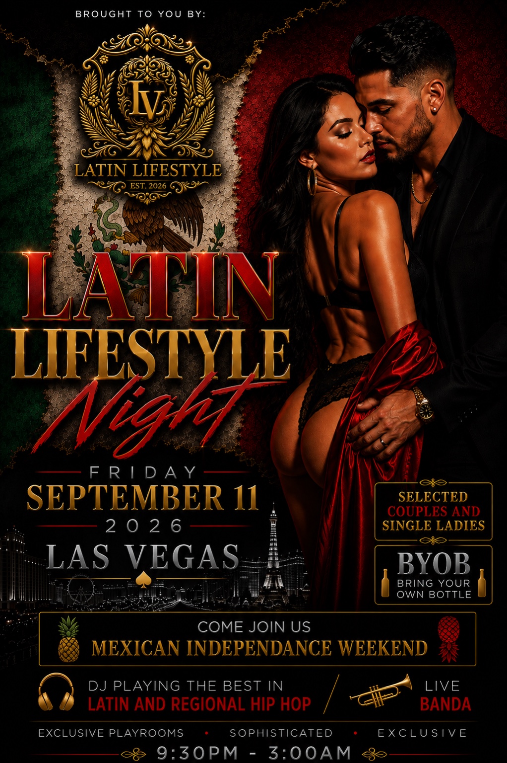 Latin Lifestyle Night event flyer